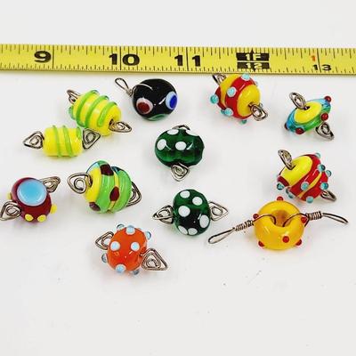 HANDCRAFTED GLASS CHARM BEADS