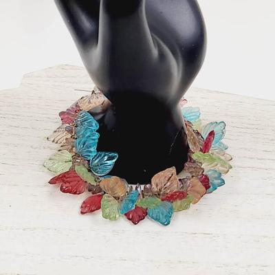 FANTASTIC GLASS LEAF HANDCRAFTED BRACELET
