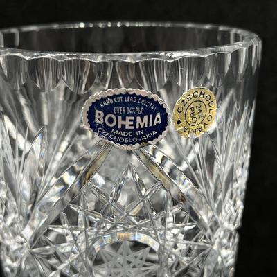 BOHEMIA ~ Cut Crystal Vase