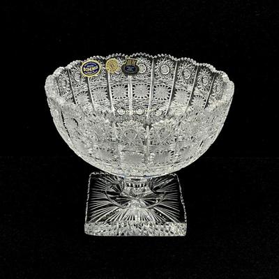 BOHEMIA ~ Czech Lead Crystal Pedestal Bowl