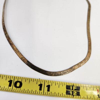 .925 SILVER HERRINGBONE NECKLACE