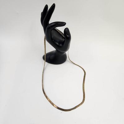 .925 SILVER HERRINGBONE NECKLACE