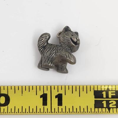 HALLMARK HUSKY FROSTY FRIENDS PEWTER MINATURE ORNAMENT OR CHARM