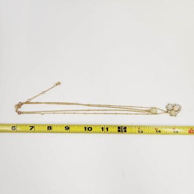 LIZ CLAIBORNE GOLDTONED MOONSTONE NECKLACE