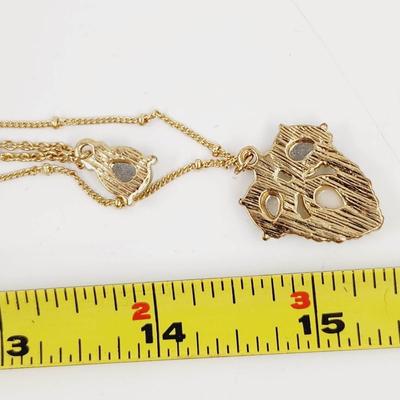 LIZ CLAIBORNE GOLDTONED MOONSTONE NECKLACE