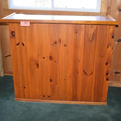 Knotty Pine Vintage Bar