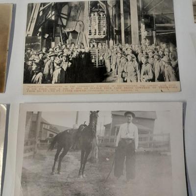 Old Antique 1911 era Black & White post cards of people