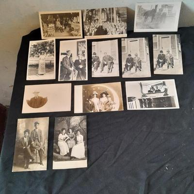 Old Antique 1911 era Black & White post cards of people
