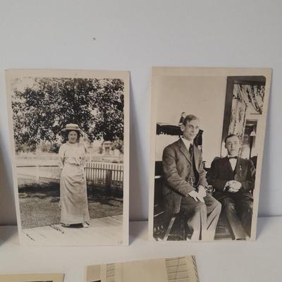 Old Antique 1911 era Black & White post cards of people