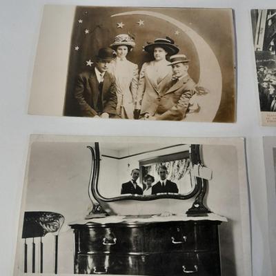 Old Antique 1911 era Black & White post cards of people