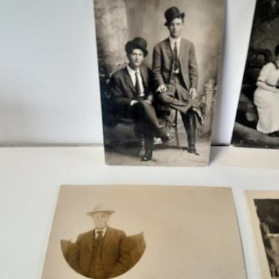 Old Antique 1911 era Black & White post cards of people