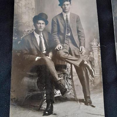 Old Antique 1911 era Black & White post cards of people