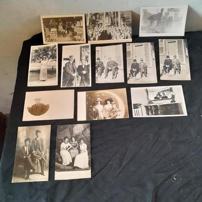 Old Antique 1911 era Black & White post cards of people