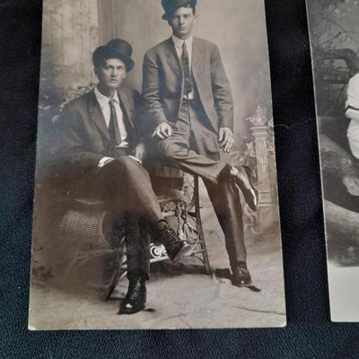 Old Antique 1911 era Black & White post cards of people