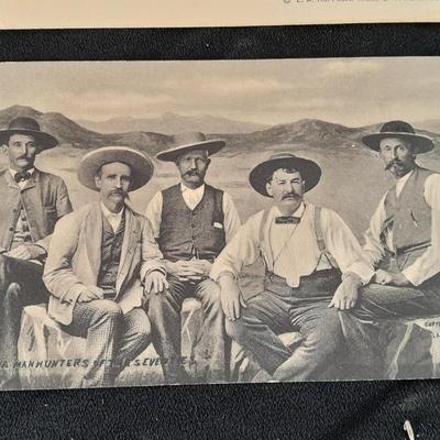 Antique Black & White Western post cards Cowboys, Montana, Nunn's and more