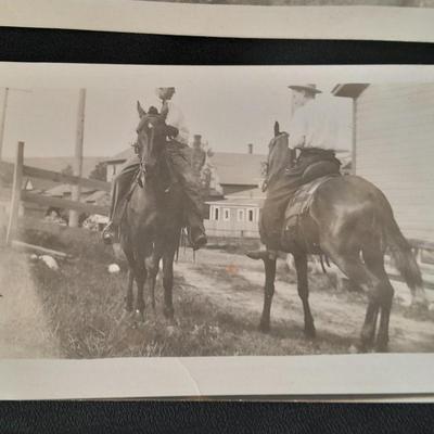 Antique Black & White Western post cards Cowboys, Montana, Nunn's and more