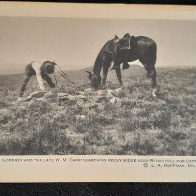 Antique Black & White Western post cards Cowboys, Montana, Nunn's and more
