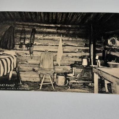 Antique black & White post cards of Native American Chiefs, Bison, and more Huffman