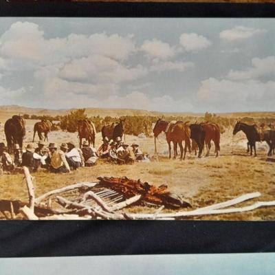Vintage Color postcards International the Huffman Pictures of the Old West, Cowboy's, Native American's