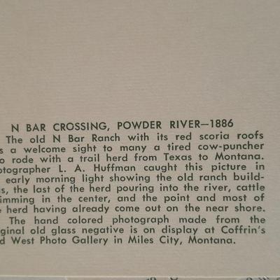 Vintage Color postcards International the Huffman Pictures of the Old West, Cowboy's, Native American's