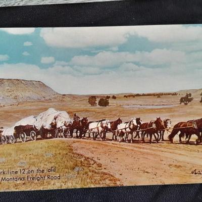 Vintage Color postcards International the Huffman Pictures of the Old West, Cowboy's, Native American's