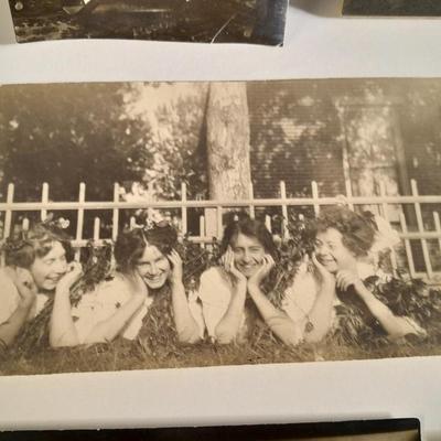 Antique black and white postcards Western Ranch life, and people