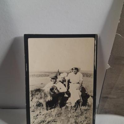 Antique black and white postcards Western Ranch life, and people