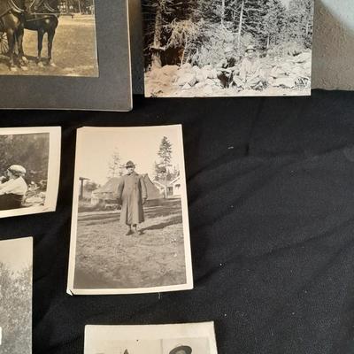 Antique black and white postcards Western Ranch life, and people