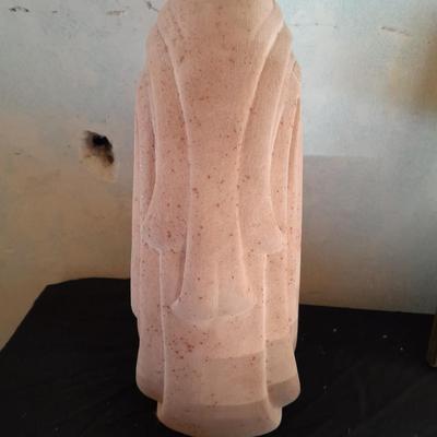 Larger Ceramic Native American Wind Spirit Sculpture Indian Woman