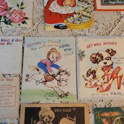 Lot 72: Vintage Postcards & Cards