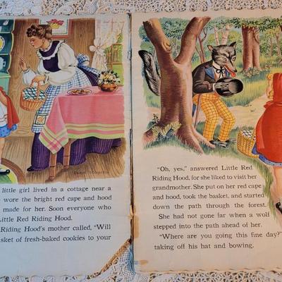 Lot 95: Children's Book Pages & Little Red Riding Hood Book