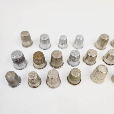 VINTAGE 20 PC BUNDLE OF THIMBLES