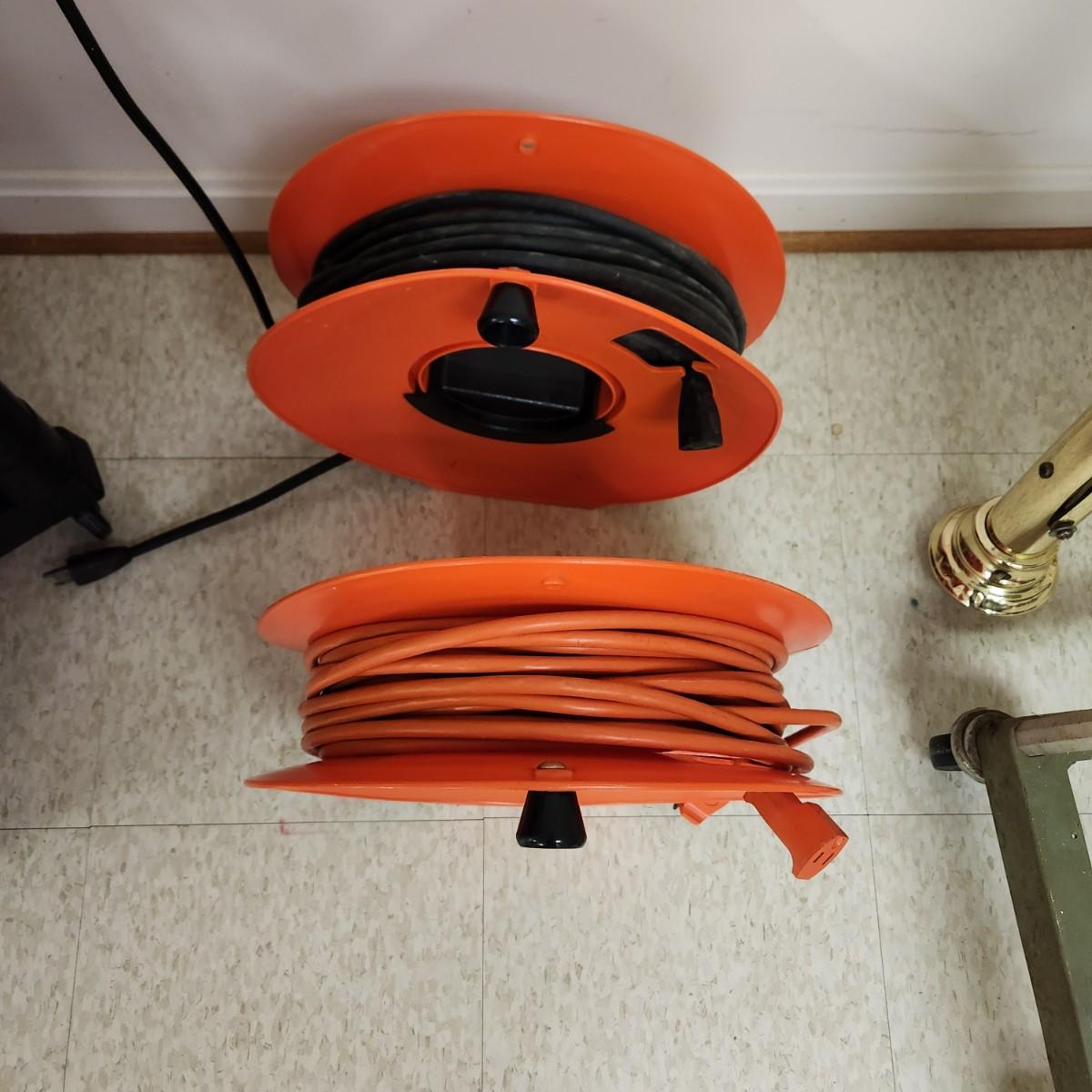 2 Extension Cords on Spools