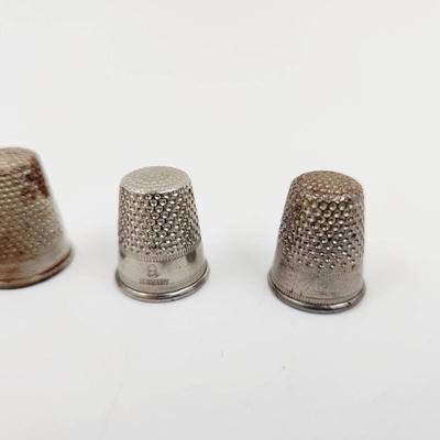 VINTAGE MADE IN GERMANY 4 PC THIMBLES