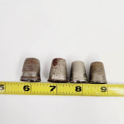 VINTAGE MADE IN GERMANY 4 PC THIMBLES