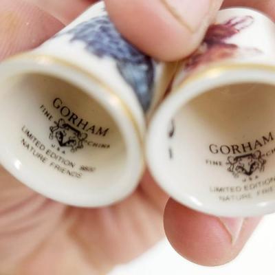VINTAGE GORHAM FINE CHINA THIMBLES