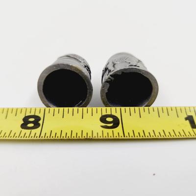 PEWTER ANIMAL THEMED SET OF THIMBLES