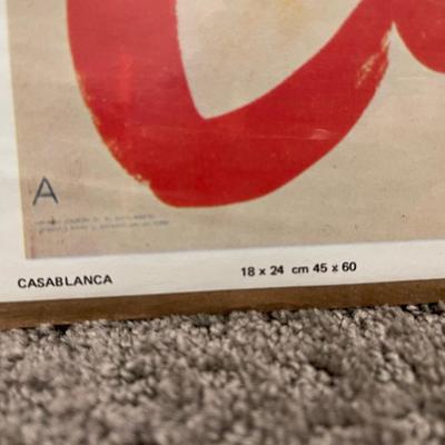 Casablanca movie poster