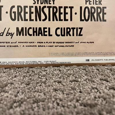 Casablanca movie poster