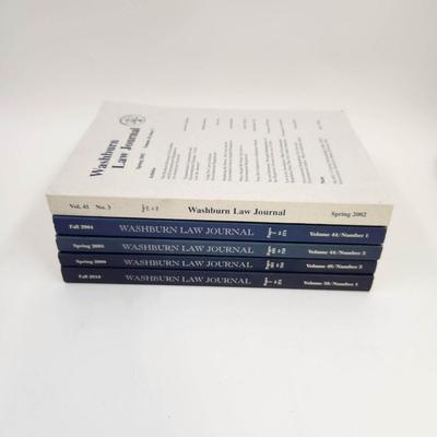 02, 04, 10, 09 & 05 WASHBURN LAW JOURNALS