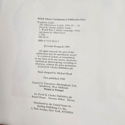 THE ALLIED FORCES IN ITALY 1943-45 BY GUIDO ROSIGNOLI HARDBACK BOOK