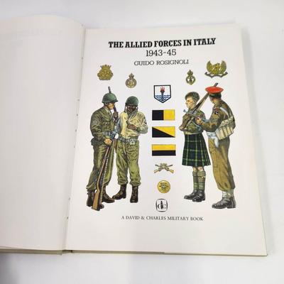 THE ALLIED FORCES IN ITALY 1943-45 BY GUIDO ROSIGNOLI HARDBACK BOOK