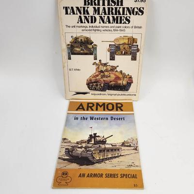 2 PAPERBACK BOOKS ABOUT OLD TANKS