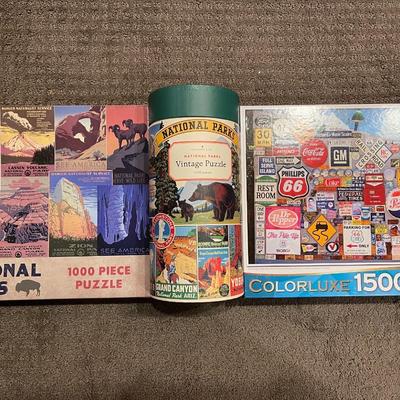 3 jigsaw puzzles.