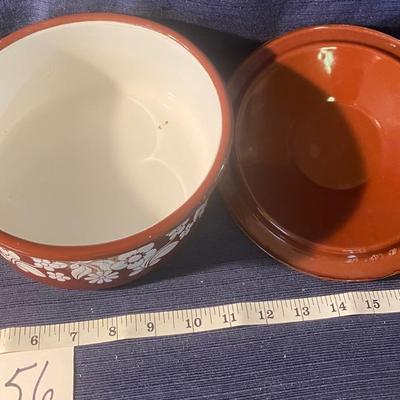 Vintage Brown Enamel Cookware