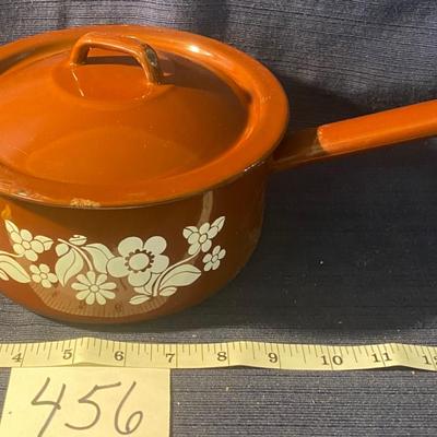 Vintage Brown Enamel Cookware