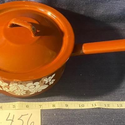Vintage Brown Enamel Cookware