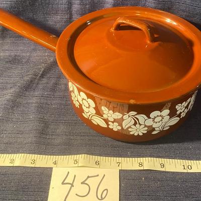 Vintage Brown Enamel Cookware