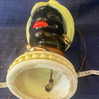 Vintage African Queen Lamp Base