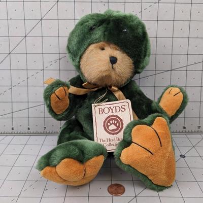 #9 Boyds Bears TADDLEY 10â€ Plush Bear In Frog Suit
